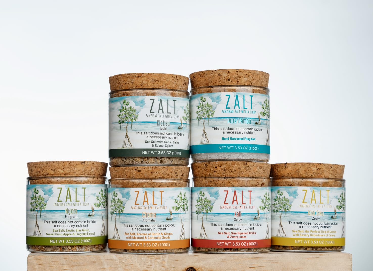 Amazon.com : ZALT KALI: Spicy - Seasoned Sea Salt Pinch Pot, 3.53